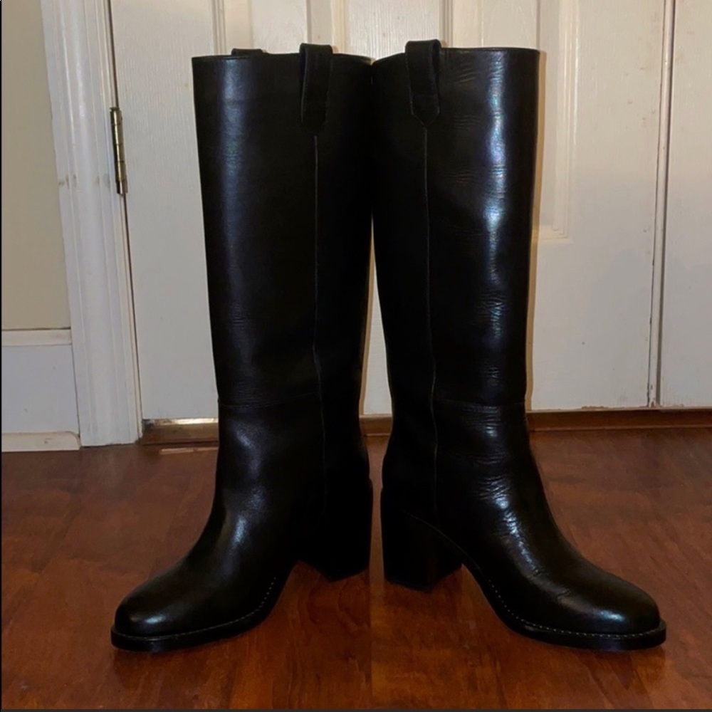 J. Crew Black Leather Boots
